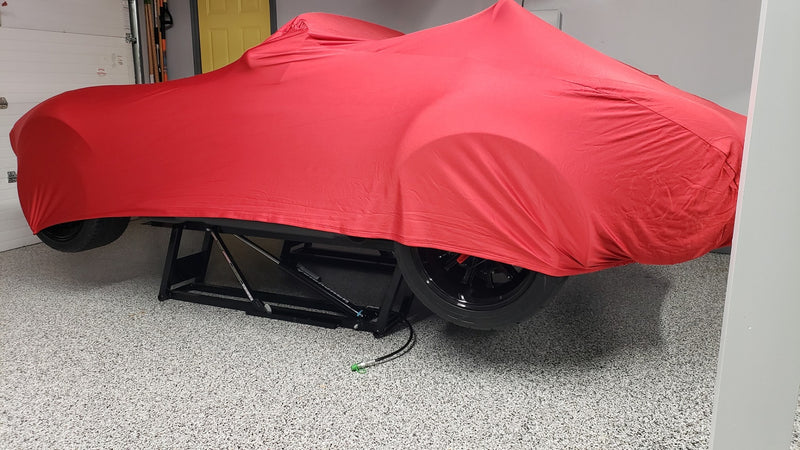 Red Indoor Car Cover-Form fitting