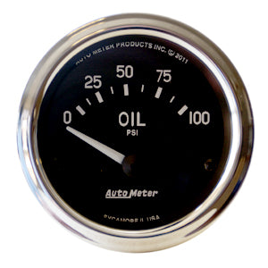 Autometer 2-1/16" Oil Pressure, 0-100 PSI, AIR-CORE, COBRA
