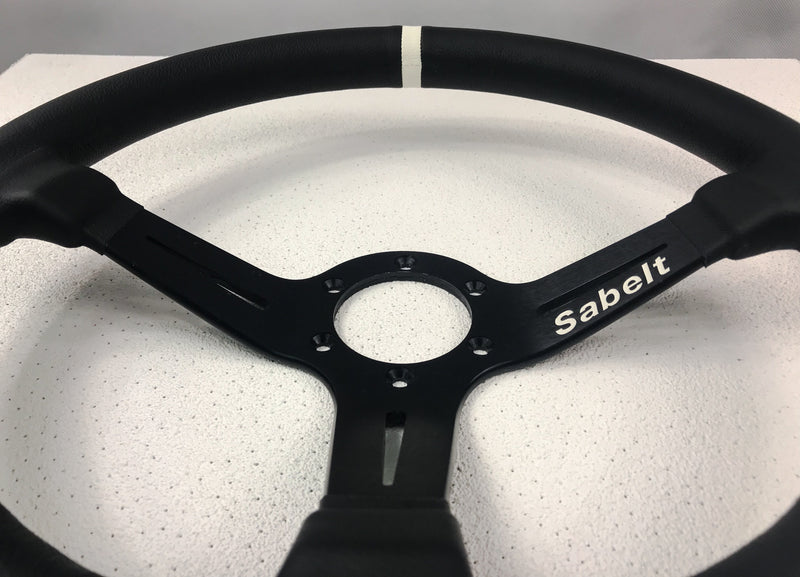 SABELT Volante Speciale Steering Wheel-(Leather) White