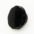Billet Notch Grip Radiator Cap - Black