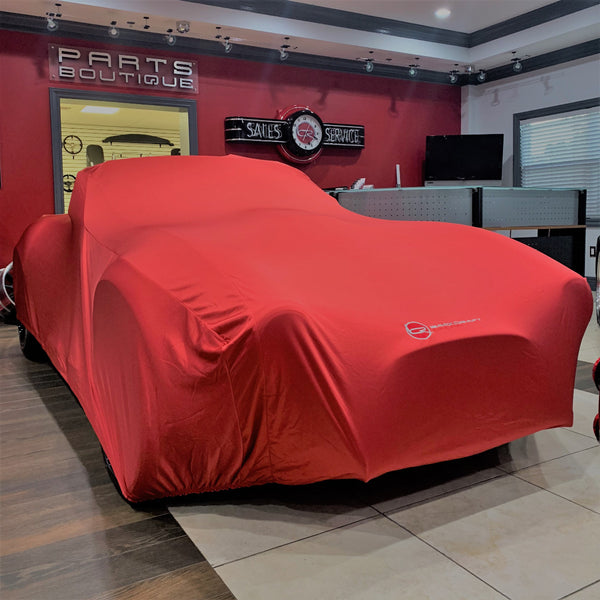 Red Indoor Car Cover-Form fitting