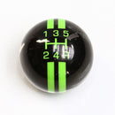 Black with green stripes