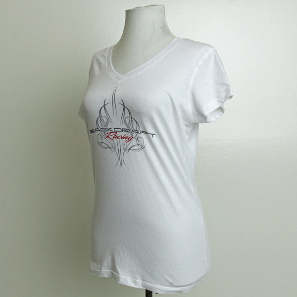 Backdraft Ladies Designer Shirt in White