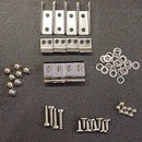 Original Style Sun visor Mounting hardware (Chrome over Brass Windshield)